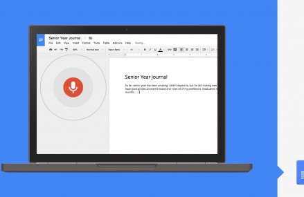 Google Docs permite editarea documentelor cu vocea