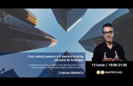 Prezentare masterclass Cristian Brancu